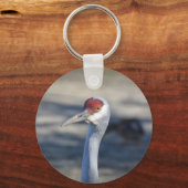Sandhill Crane Sleutelhanger (Voorkant)
