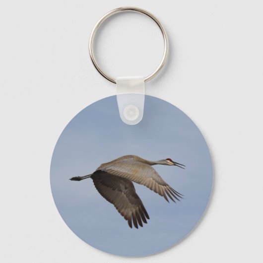 Sandhill Crane sleutelhanger (Voorkant)