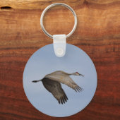 Sandhill Crane sleutelhanger (Voorkant)