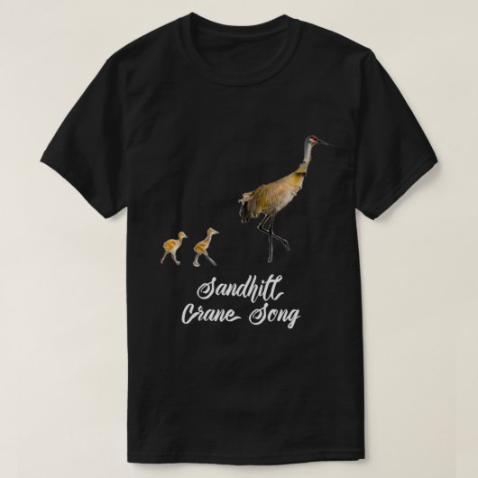 Sandhill Crane Song Design  T-shirt (Design voorkant)