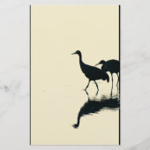 Sandhill Crane Stationery Briefpapier (Voorkant)