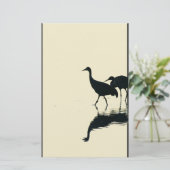 Sandhill Crane Stationery Briefpapier (Staand voorkant)