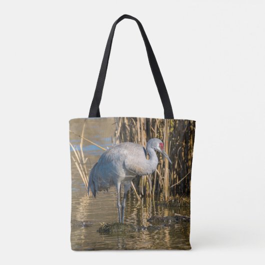 Sandhill Crane Tote Bag (Achterkant)