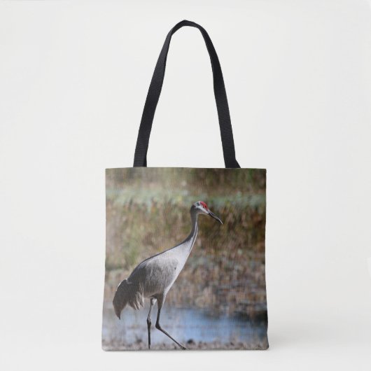 Sandhill Crane Tote Bag (Voorkant)