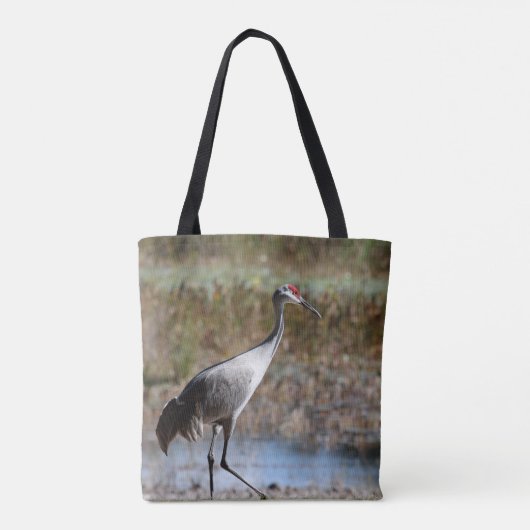 Sandhill Crane Tote Bag (Achterkant)
