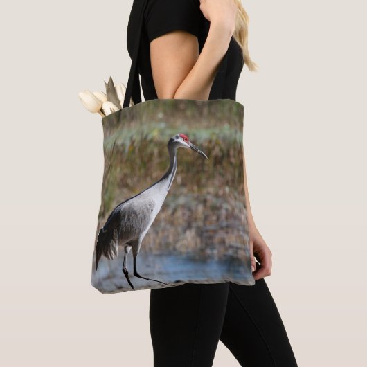 Sandhill Crane Tote Bag (Dichtbij)