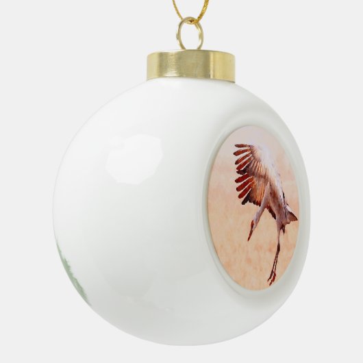 Sandhill Crane Tree Ornament (Links)
