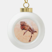 Sandhill Crane Tree Ornament (Voorkant)