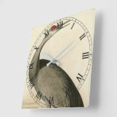 Sandhill Crane uit Audubon's Birds of America Vierkante Klok (Hoek)