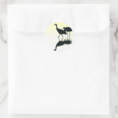 Sandhill Crane Vogels Wilde Levende Dieren Ronde Sticker (Tas)