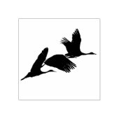 Sandhill Crane Vogels Wildlife Dieren Hout Stempel (Afrduk)