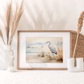 Sandhill Crane Waterverf Print