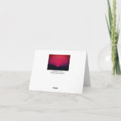 Sandhill Cranes at Sunset notecard 1 Nebraska 2018 Kaart (Achterkant)