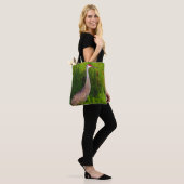 Sandhill Cranes in de lucht en op de grond Tote Bag (Op model)