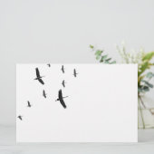 Sandhill Cranes in vlucht Briefpapier (Staand voorkant)