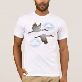 Sandhill Cranes in vlucht T-shirt (Voorkant)
