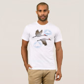 Sandhill Cranes in vlucht T-shirt (Voorkant volledig)