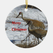 Sandhill Cranes Keramisch Ornament (Voorkant)