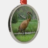 Sandhill Cranes Metalen Ornament (Rechts)