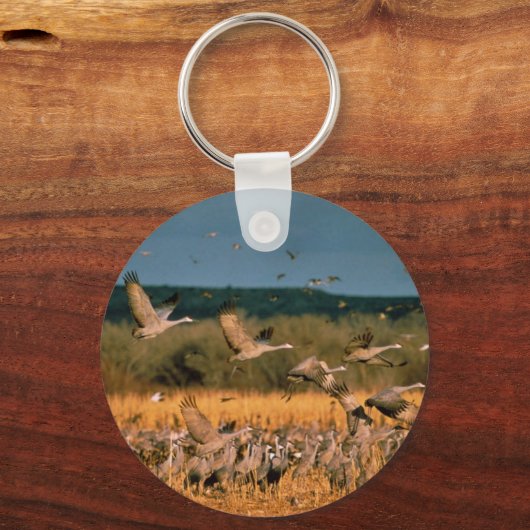Sandhill Cranes Sleutelhanger (Voorkant)