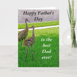Sandhill Cranes - Vaderdag - Birthday Kaart