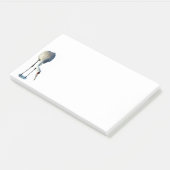 Sandhill kraan foto briefpapier 10x6 notities post-it® notes (Schuin)