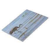 Sandhill kraan met het schattige baby vogelNotitie Notitieblok (Schuin)