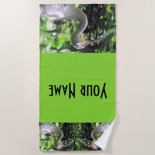 Sandhill kraan strandlaken (Voorkant)