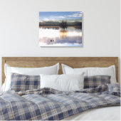 Sandhill kranen fotografie stretched print (Insitu (Slaapkamer))