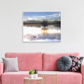 Sandhill kranen fotografie stretched print (Insitu (Woonkamer))