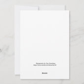 Sandhill kranen silhouet bij zonsondergang bij het feestdagenkaart (Achterkant)