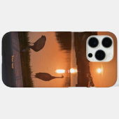 Sandhill kranen silhouet bij zonsondergang Case-Mate iPhone case (Achterkant (horizontaal))