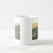 Sandhill Kranen Vogel Grazen Foto Koffiemok (Center)