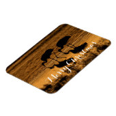 Sandhill kranen, vrolijk kerstfeest magneet (Linkerzijde)