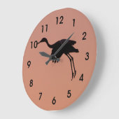 Sandhill Silhouette op een roze zonnehemeleplek Grote Klok (Hoek)