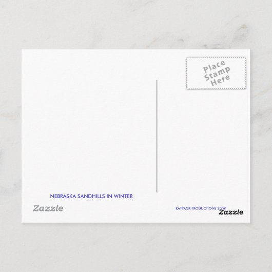 SANDHILLS BRIEFKAART (Achterkant)