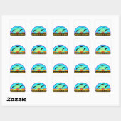 Sandhills Cranes Vierkante Sticker (Vel)