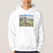 Sandhills Pronghorn Antelope Wildlife Art Hoodie (Voorkant)