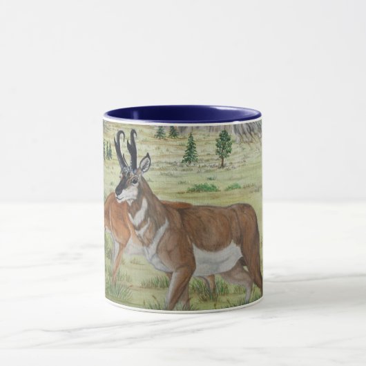 Sandhills Pronghorn Antelope Wildlife Art Mok (Midden)