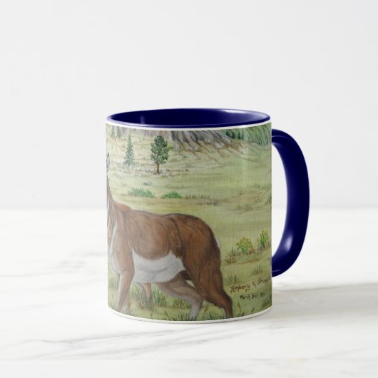 Sandhills Pronghorn Antelope Wildlife Art Mok (Voorkant rechts)