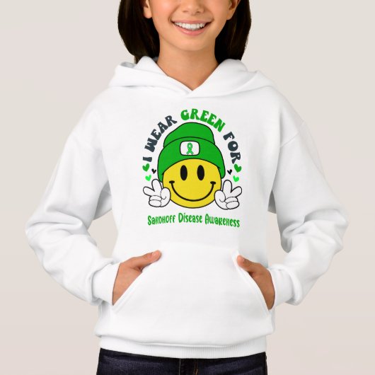 Sandhoff Disease Awareness Ribbon Support Giften (Voorkant)