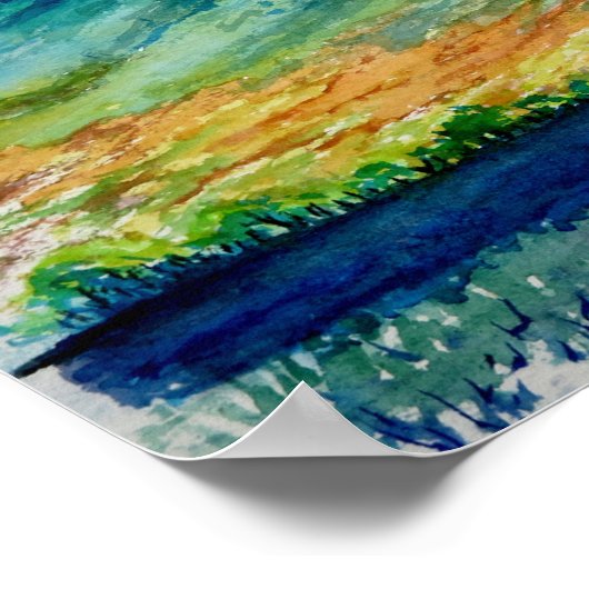 Sandia Mountain Crest en Rincon Ridgeline Poster (Hoek)