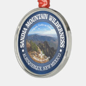 Sandia Mountain Wilderness Metalen Ornament (Links)