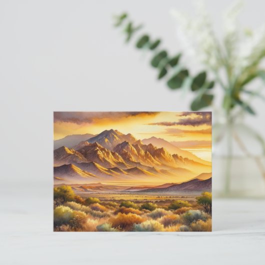 Sandia Mountains New Mexico Briefkaart (Staand voorkant)