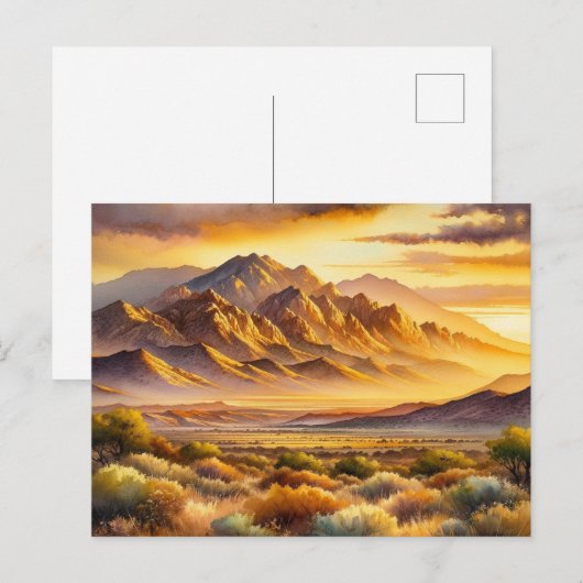 Sandia Mountains New Mexico Briefkaart (Voorkant / Achterkant)