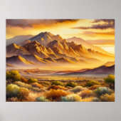 Sandia Mountains New Mexico Poster (Voorkant)
