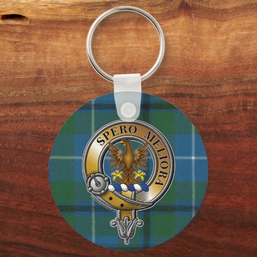 Sandilands Tartan & Badge Sleutelhanger (Voorkant)