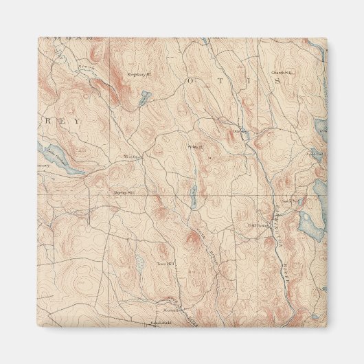 Sandisfield, Massachusetts Magneet (Voorkant)