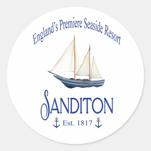 Sanditon Seaside Resort Sticker (Voorkant)