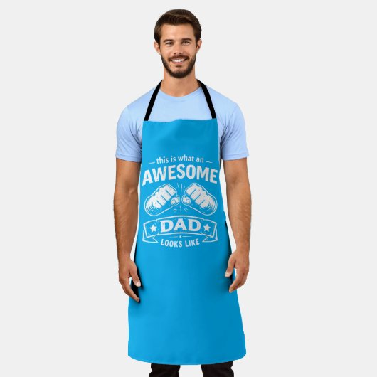 SANDJEST Grappig schort voor vader - verjaardag va (Gedragen)